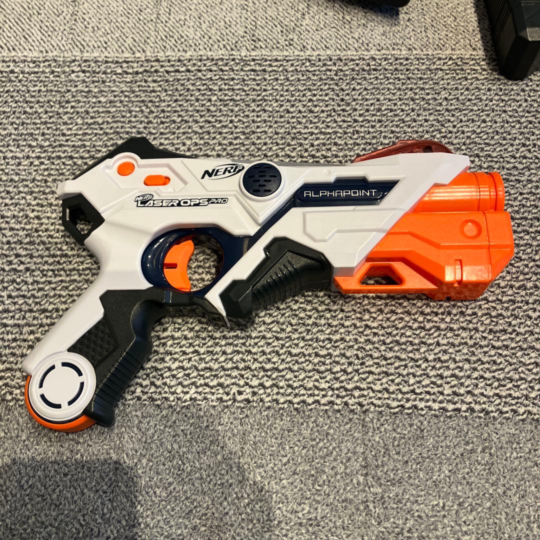 ナーフ レーザーオプスプロ デルタバースト2丁　アルファポイント2パック　セット
