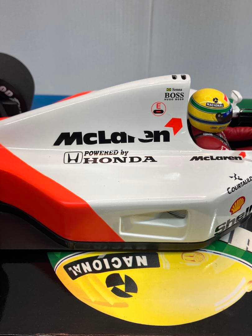 【激レア】1:18ミニチャンプス マクラーレンホンダ MP4/7 A.セナ #1