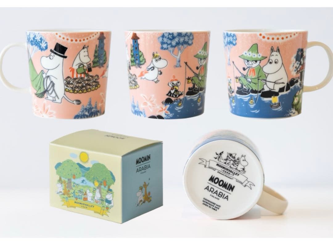 ムーミンバレーパーク限定　ARABIA ムーミンアラビア　マグカップ　8個