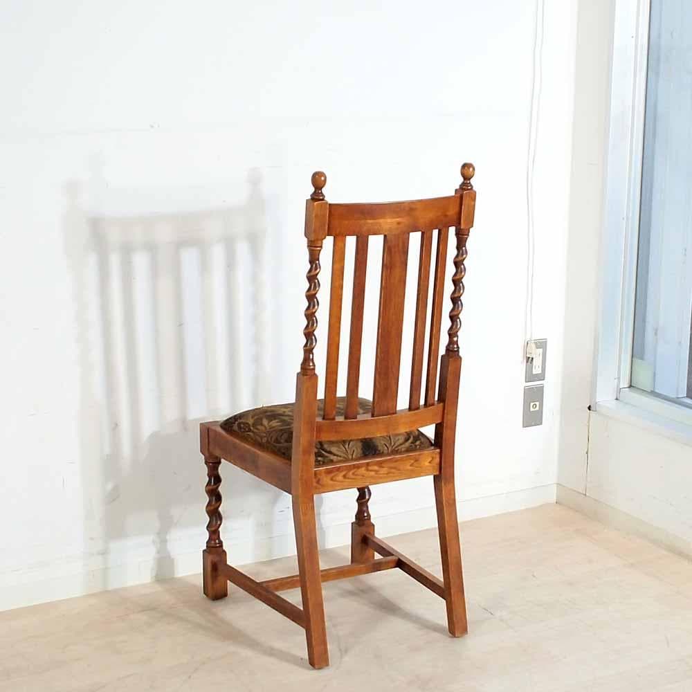 アンティークスタイル ツイストレッグ ダイニングチェア B ZR24348