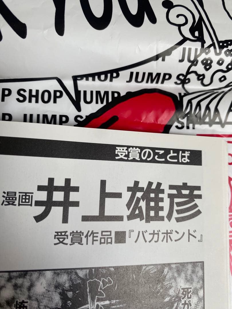 激レア 非売品 バガボンド 漫画賞要項 井上雄彦