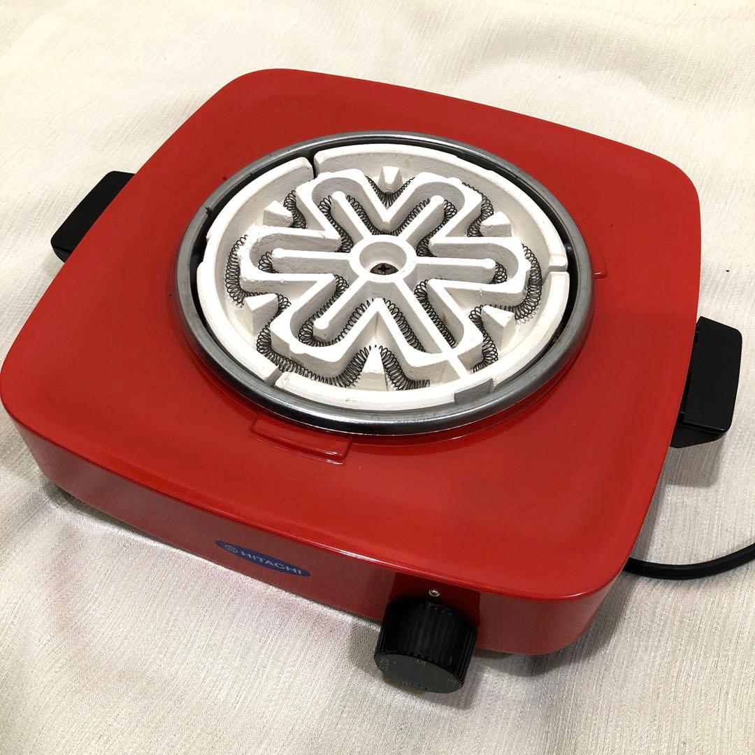 HITACHI 日立 電気こんろ コンロ 昭和レトロ