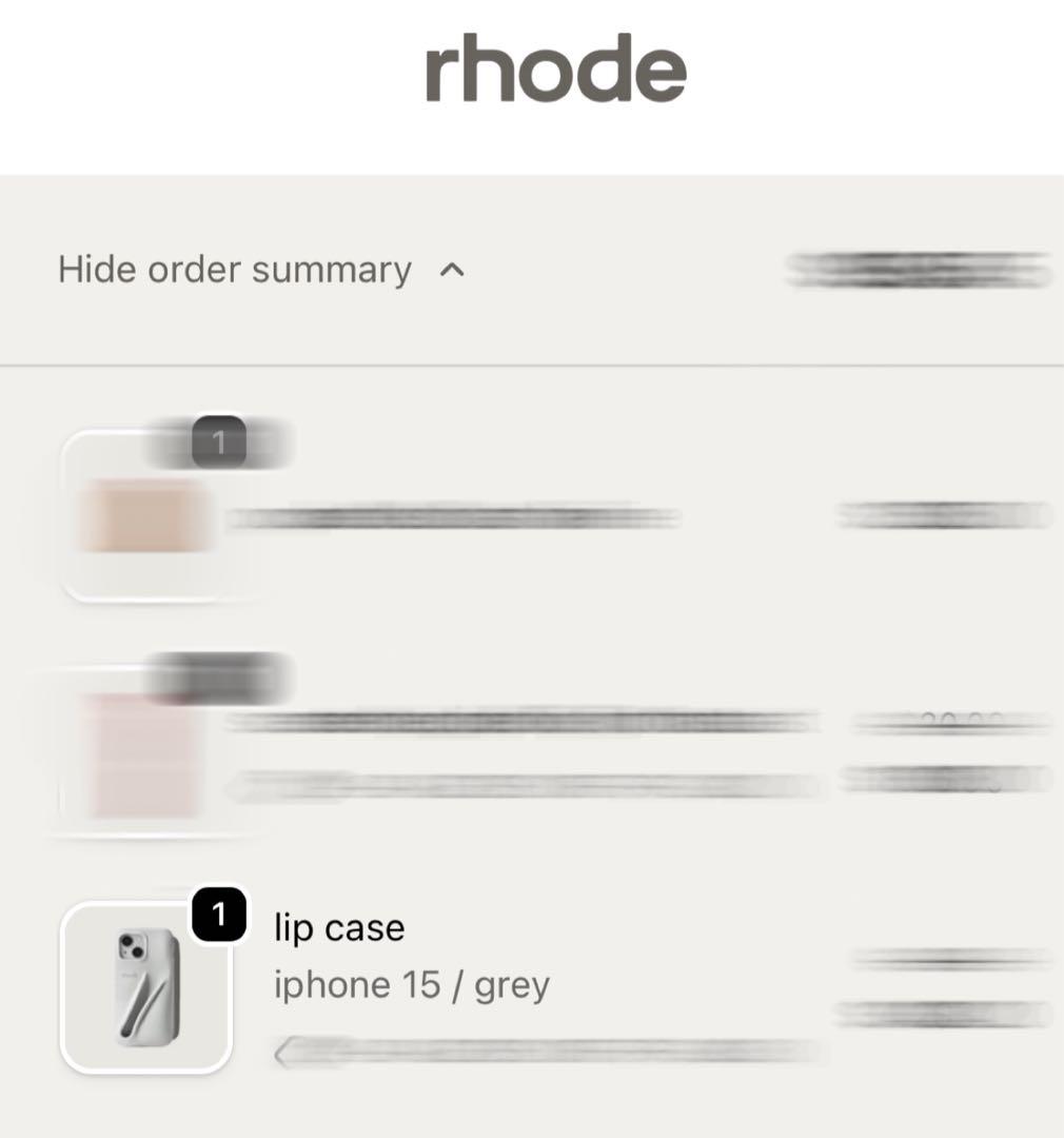 rhode iPhone15 lip ケース