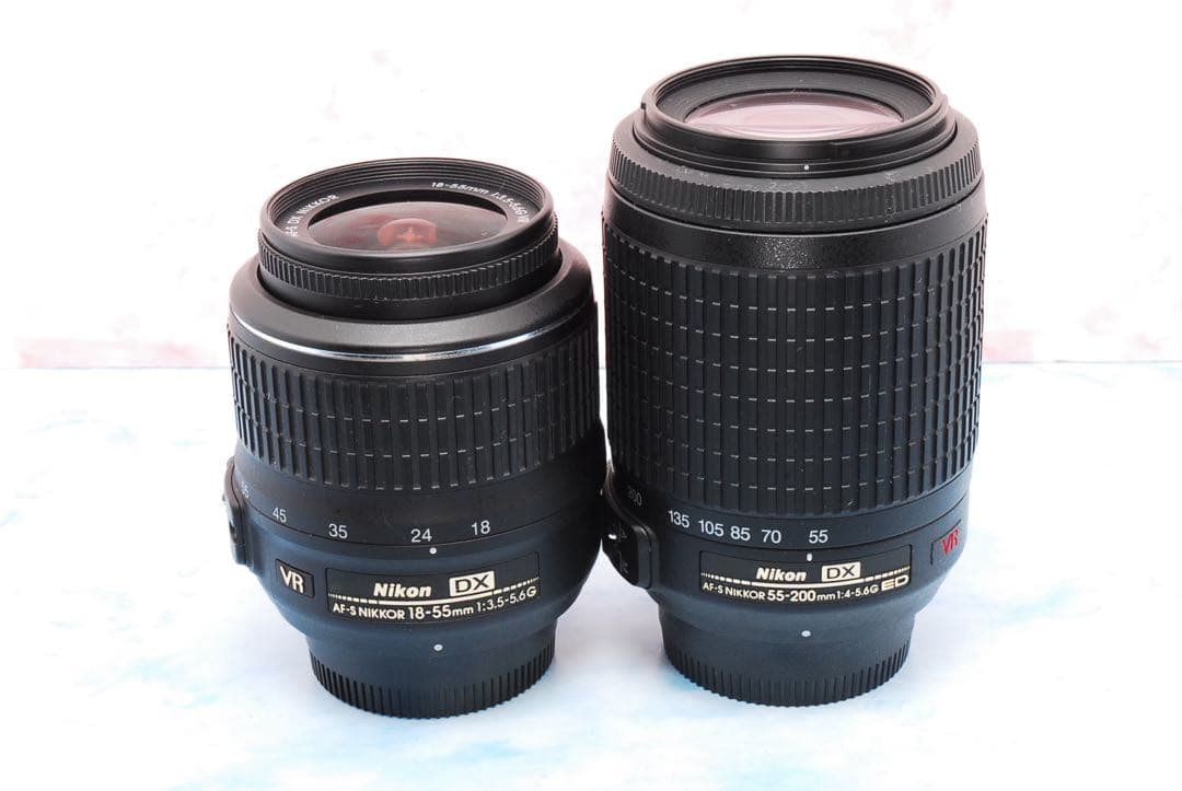 Nikon D5500★一眼レフカメラ★Wレンズ★美品＆S数少★スマホ転送