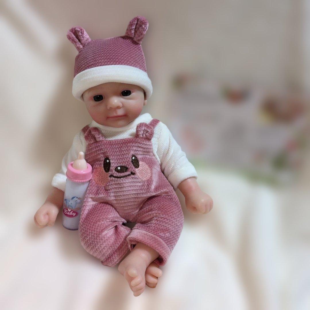 リボンドール♡フルシリコンベビー女の子お洋服付き