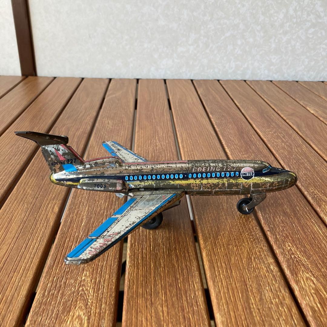 TS68 ヴィンテージ ユナイテッド航空 ボーイング727 ブリキ 飛行機