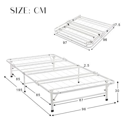 【マットレス付き】パイプベッド 折りたたみベッド シングル 組立簡単 ベッド