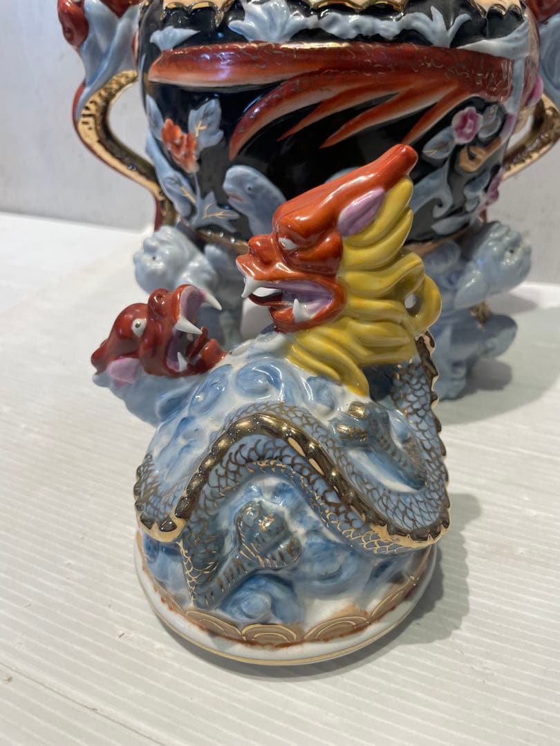 希少　美術陶陶磁器　三川内焼　唐子絵　壺　花瓶　花器　香炉　置物　インテリア