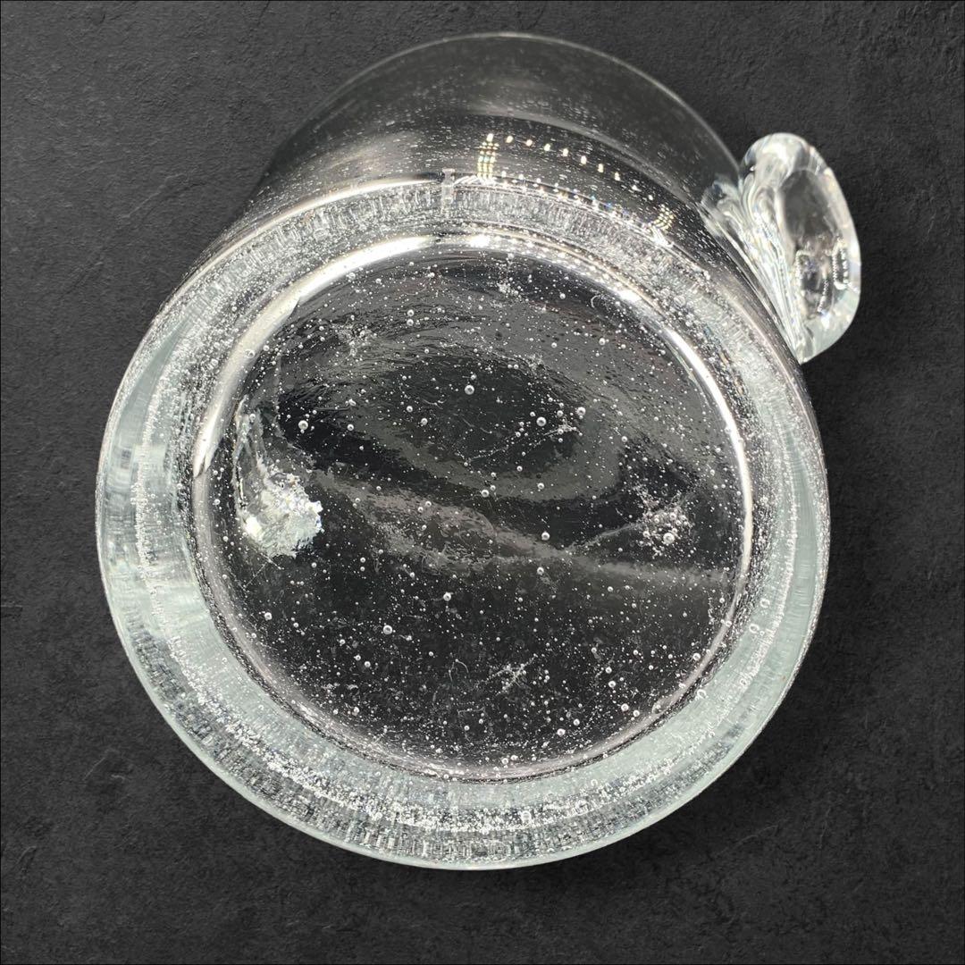 美品❗️ 英国ビンテージ⭐️ワインクーラー　ハンドル付きガラス製　花瓶