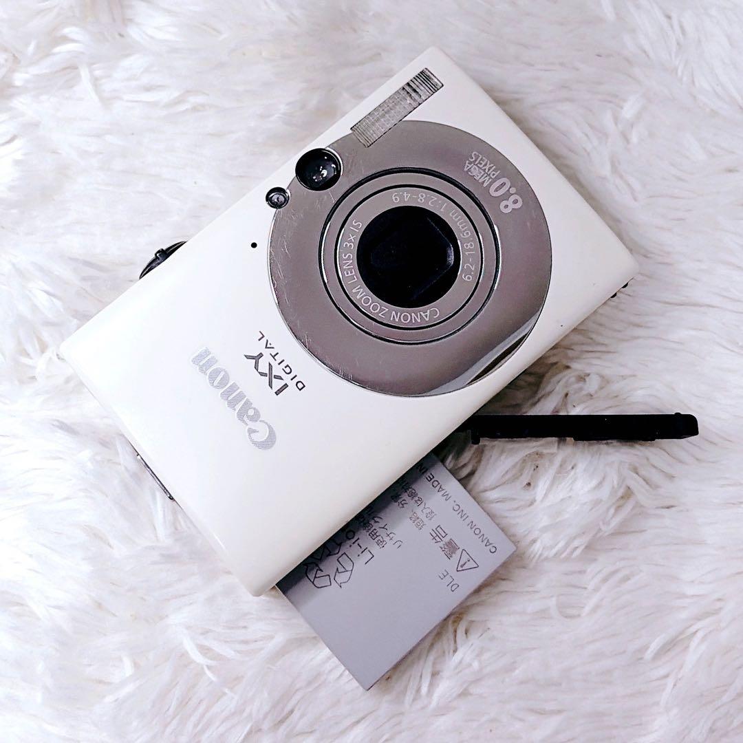 【美品・希少】 Canon IXY DIGITAL 20 IS ホワイト箱付き