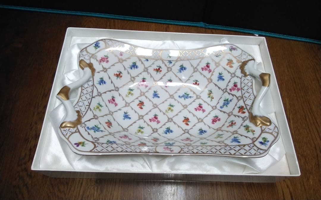 mMa-22.エリオス皿プレート・イタリア製ハンドペイント中古美品