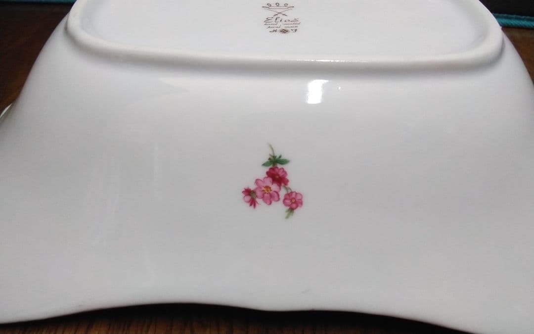 mMa-22.エリオス皿プレート・イタリア製ハンドペイント中古美品