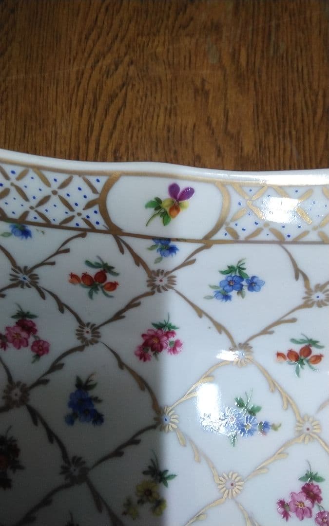 mMa-22.エリオス皿プレート・イタリア製ハンドペイント中古美品