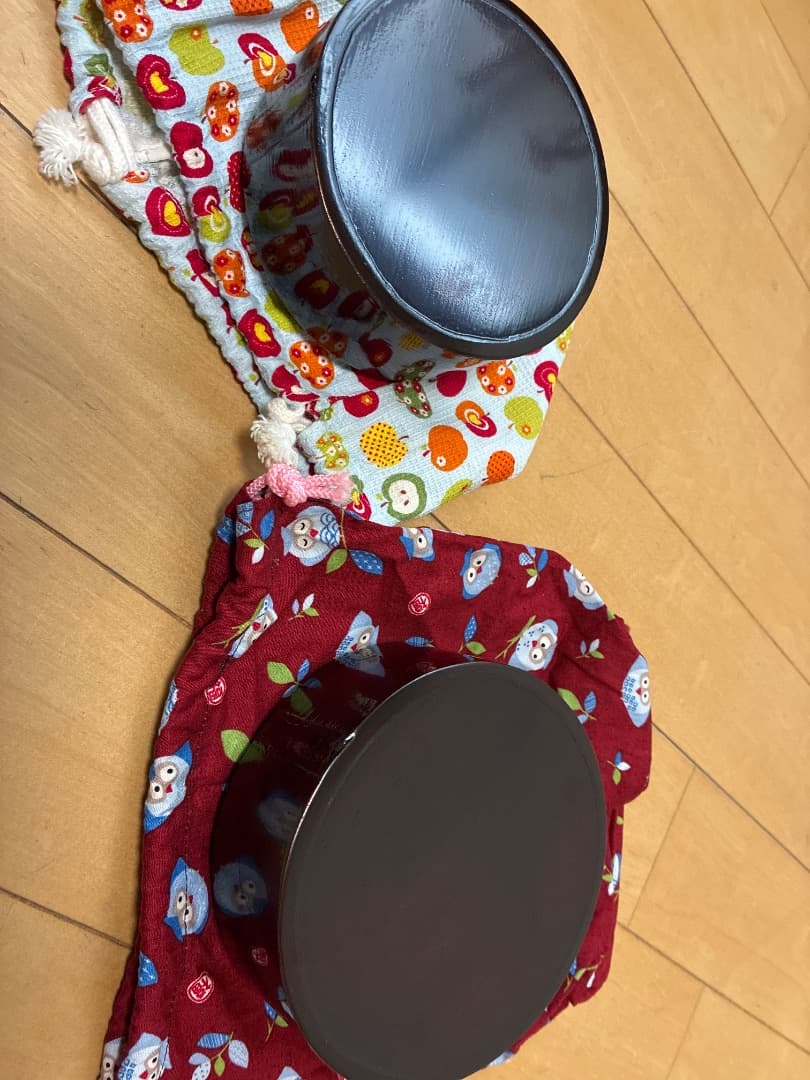 曲げわっぱ　井川メンパ　新品　セット売り　木製セット（赤い巾着付き）
