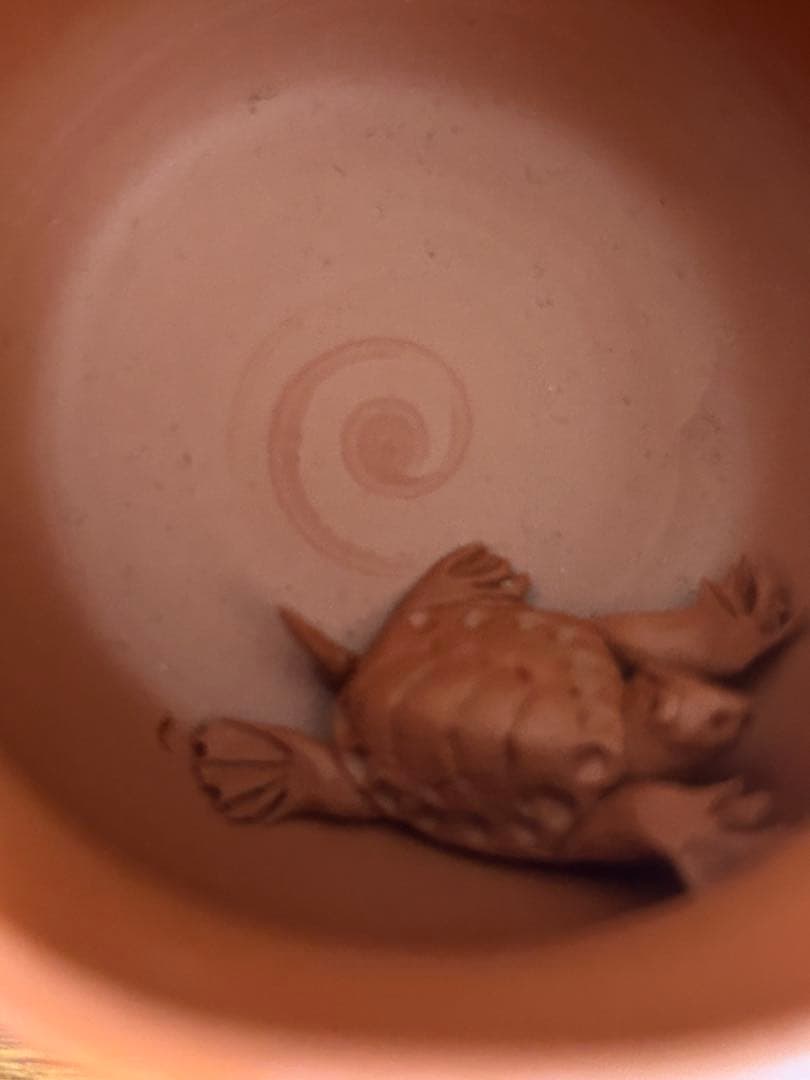 名工　不議庵素三作　常滑焼 徳利・ぐい呑みセット（赤土色）