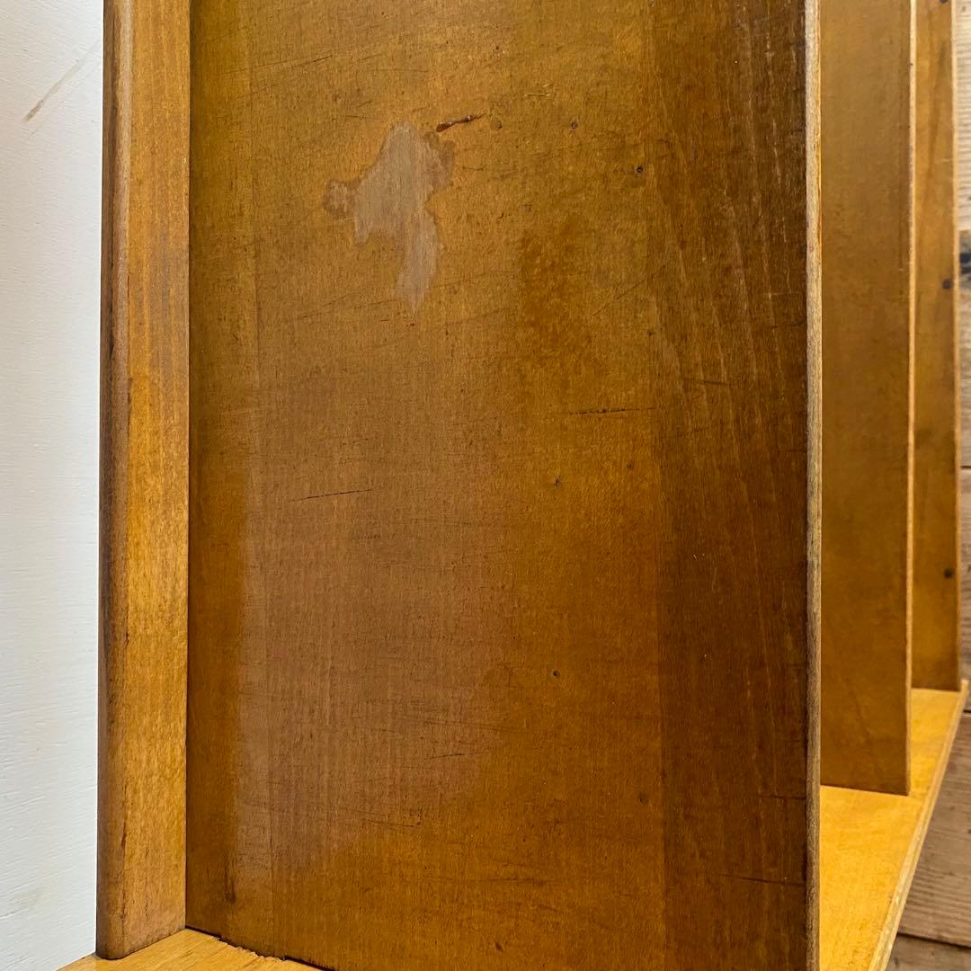 アンティーク オープンラック 本棚 木ネジ式 無垢材 透かし彫り z929