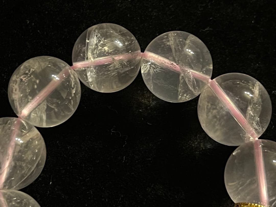 大玉♡恋愛成就のお守り♡ ローズクォーツとアクアマリン