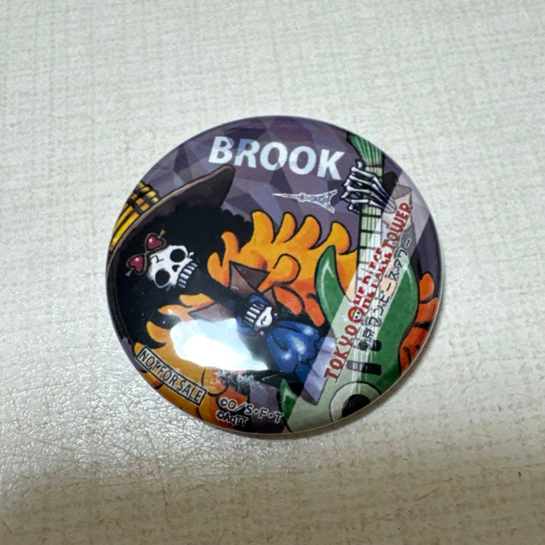 ワンピースタワートンガリ缶バッジ ブルック2種&20周年缶バッジ他ブルックセット