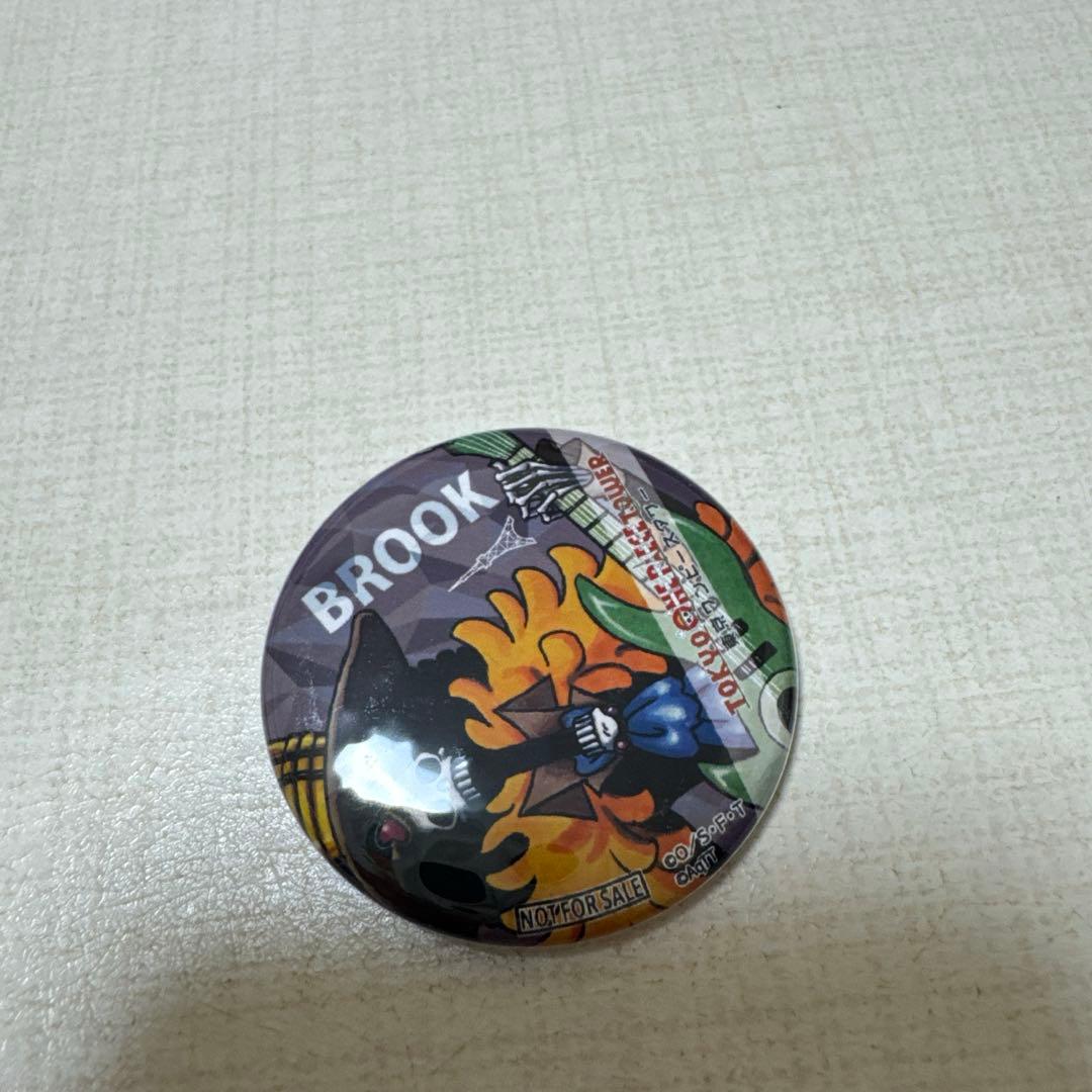 ワンピースタワートンガリ缶バッジ ブルック2種&20周年缶バッジ他ブルックセット