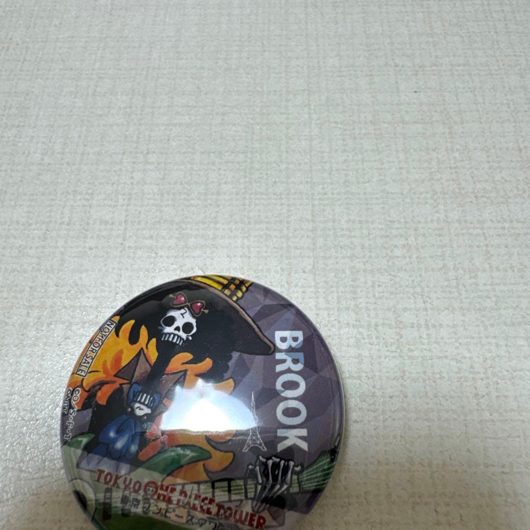 ワンピースタワートンガリ缶バッジ ブルック2種&20周年缶バッジ他ブルックセット