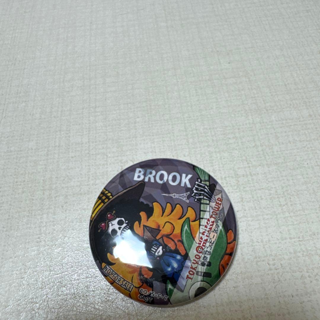 ワンピースタワートンガリ缶バッジ ブルック2種&20周年缶バッジ他ブルックセット