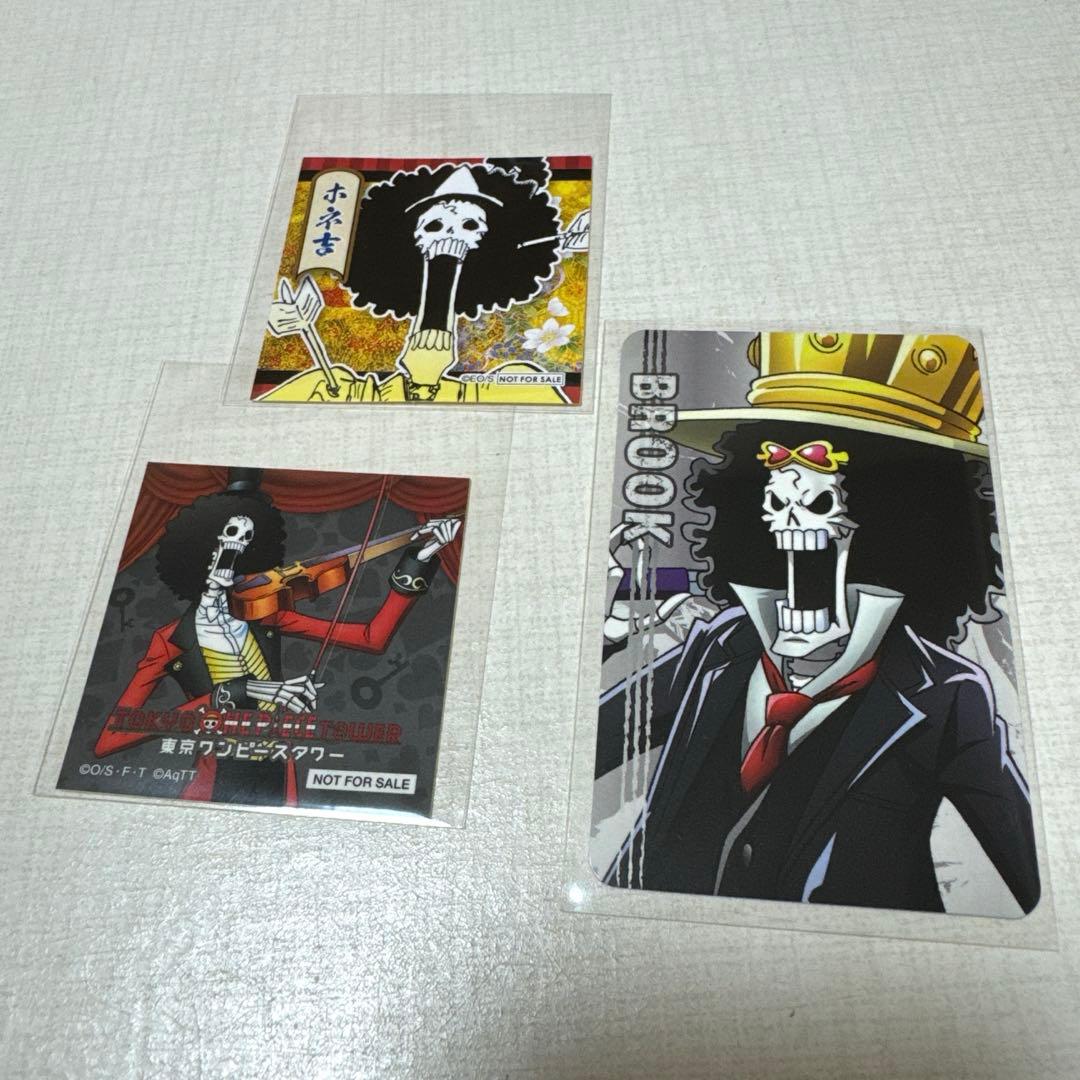 ワンピースタワートンガリ缶バッジ ブルック2種&20周年缶バッジ他ブルックセット