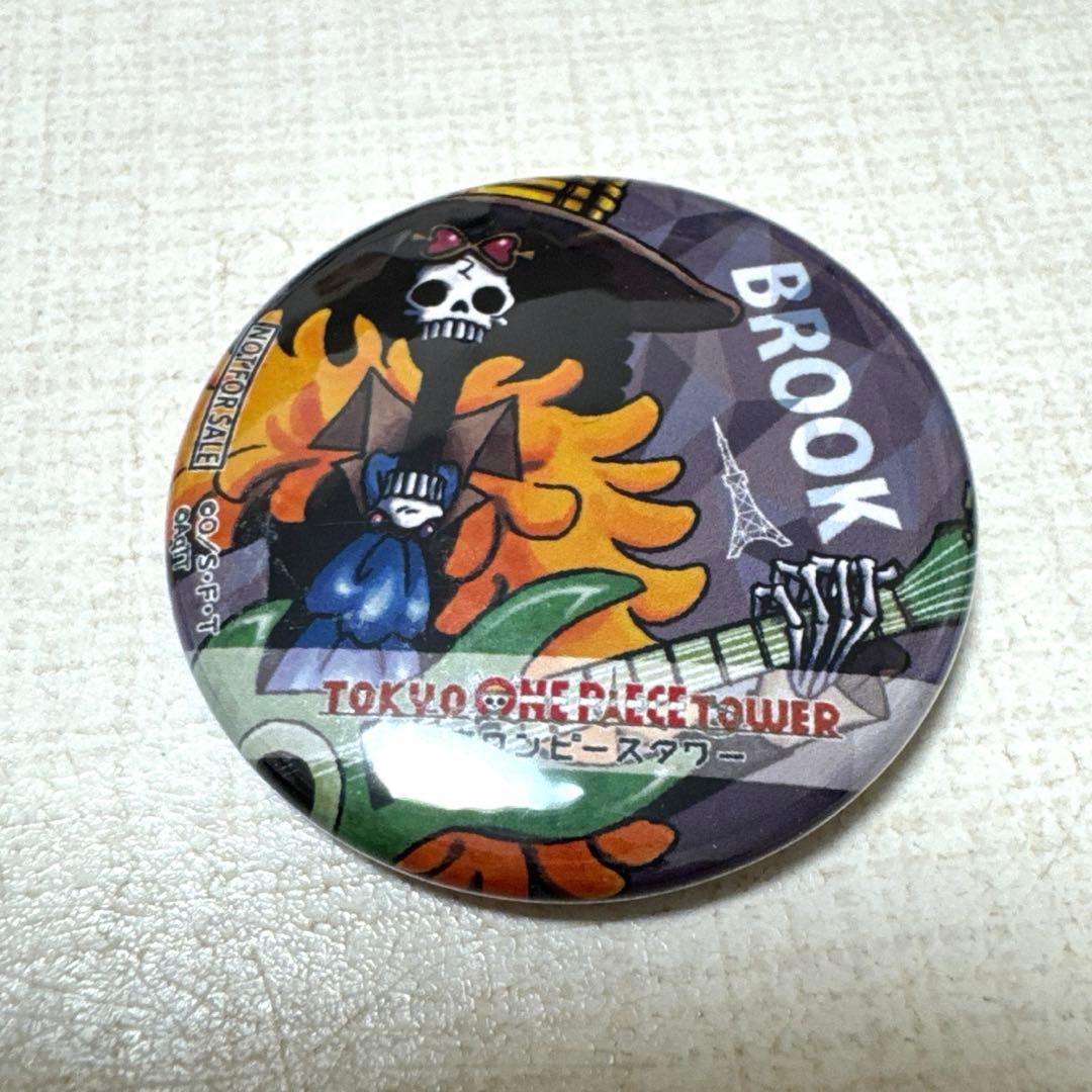 ワンピースタワートンガリ缶バッジ ブルック2種&20周年缶バッジ他ブルックセット