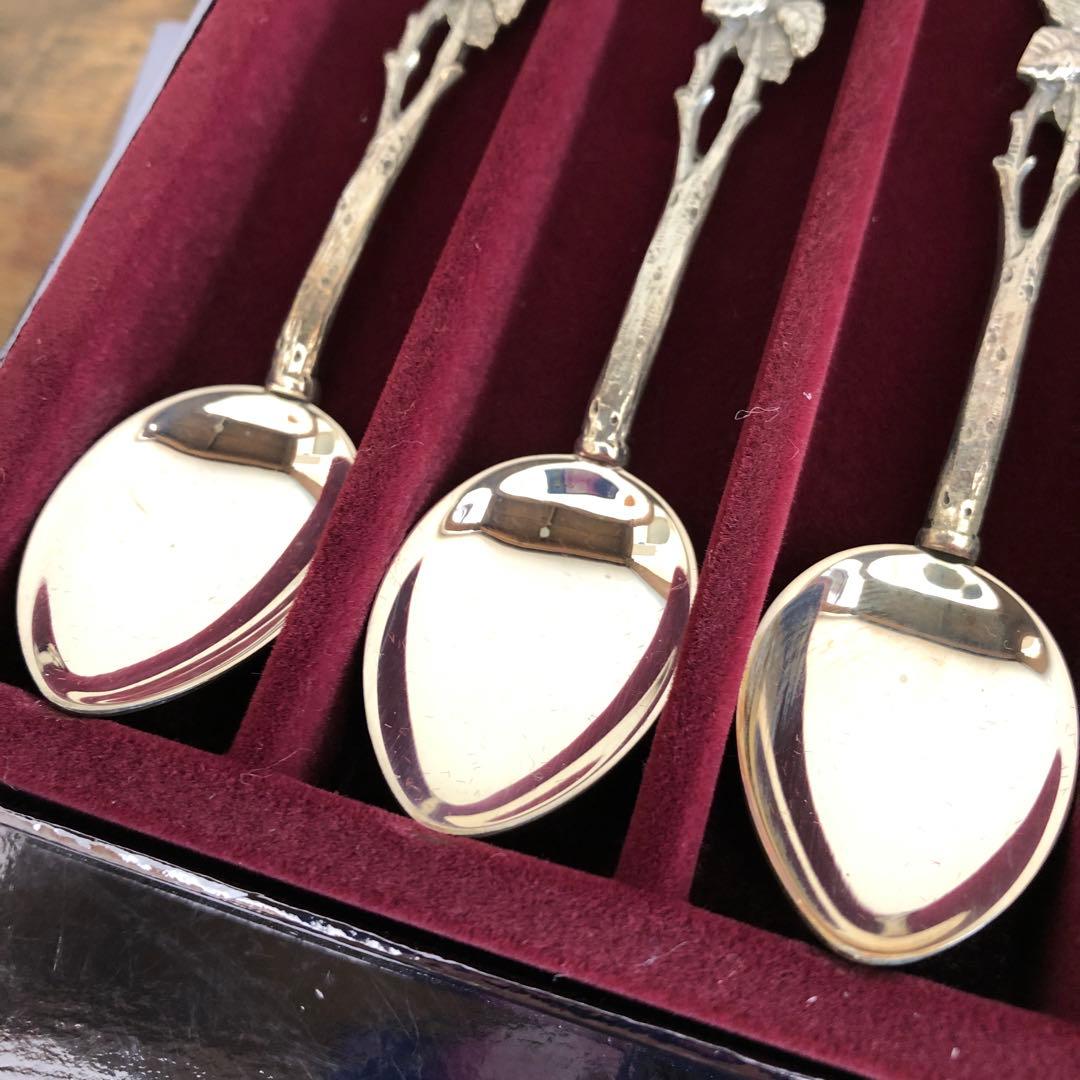 クリストフウィドマン　ヒルデスハイムローズ　スプーン6客　925シルバー　純銀