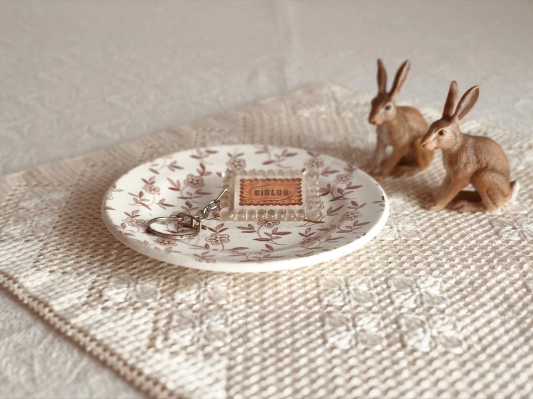 * antique plate ୨୧ ディネット 小さなお皿 ブラウン