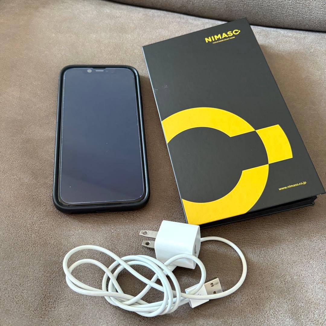 お*り様 Apple iPhone11 128㎇ 本体 充電ケーブル・ケース付き