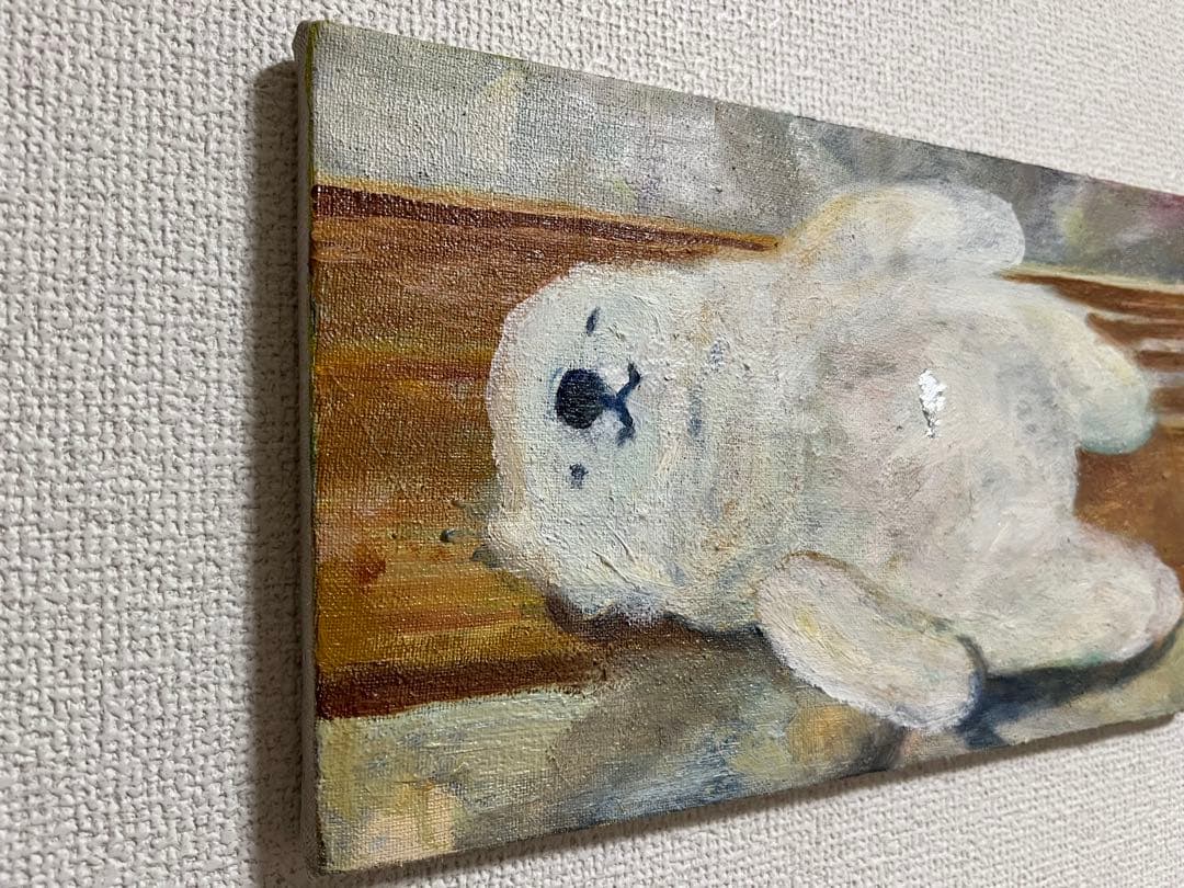 【M4号】もんちゃん#20 原画 しろくま 眠る クマ