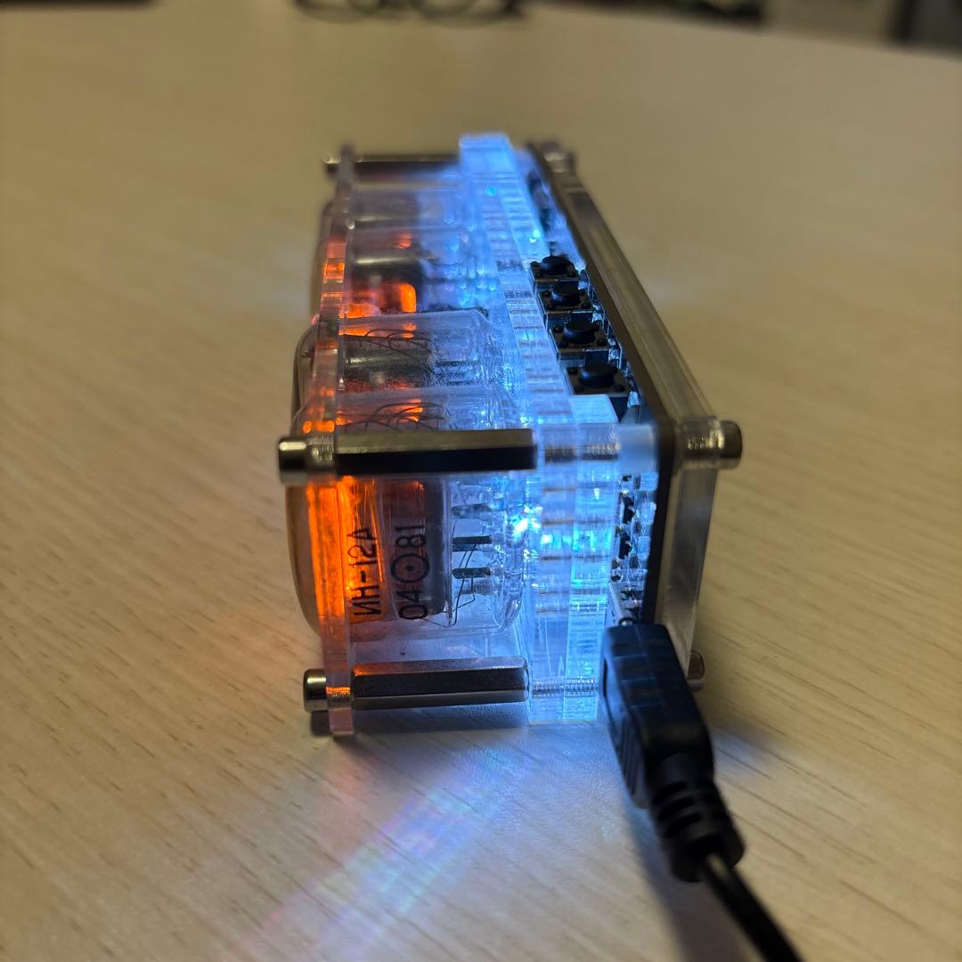 ニキシー管時計(本物のニキシー管)