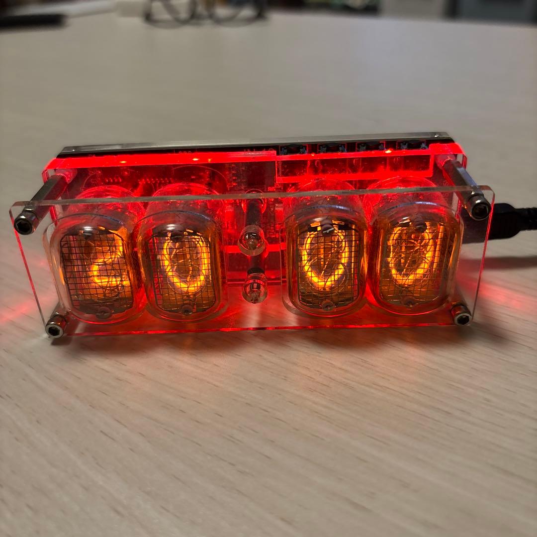 ニキシー管時計(本物のニキシー管)