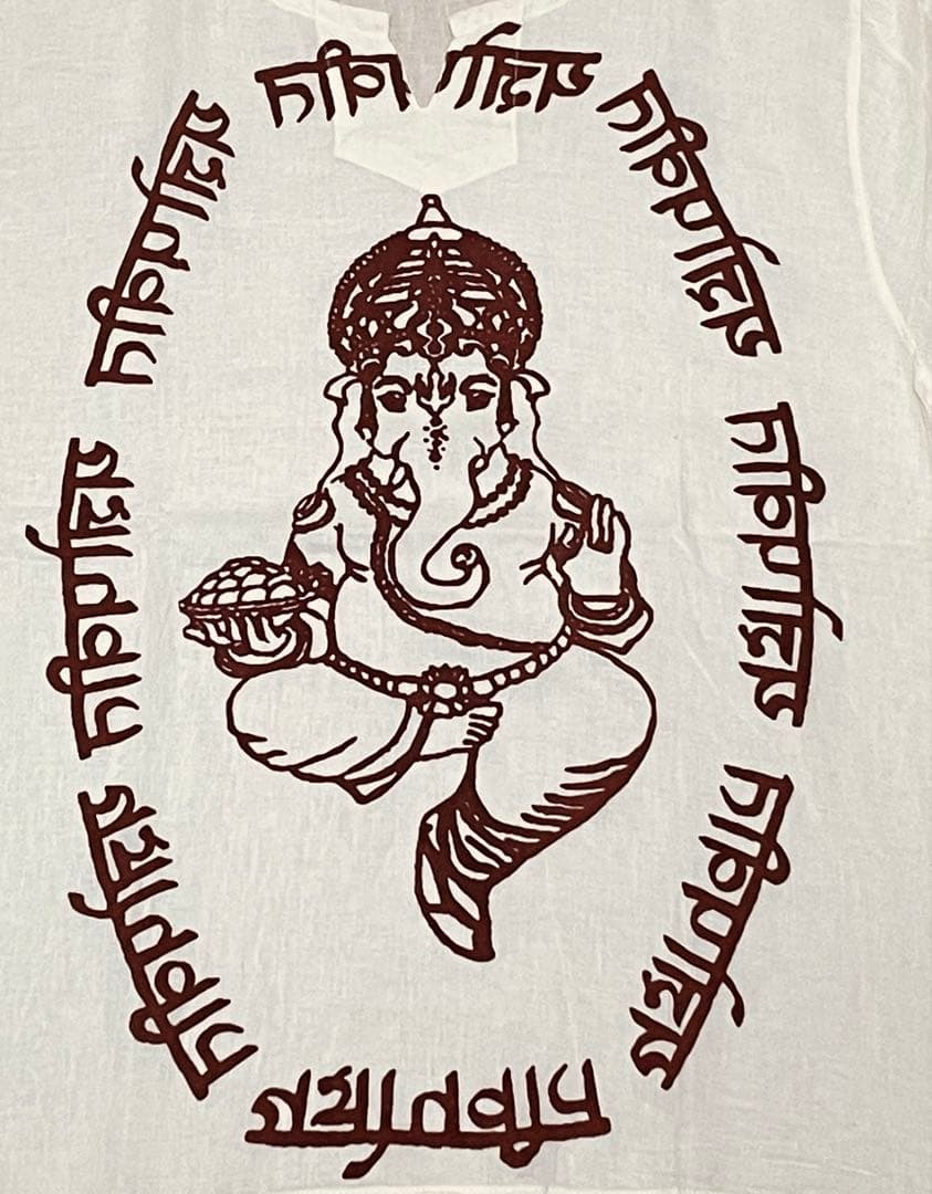 【新品】ガネーシャ柄クルタとTシャツセット　藤井風さん愛用