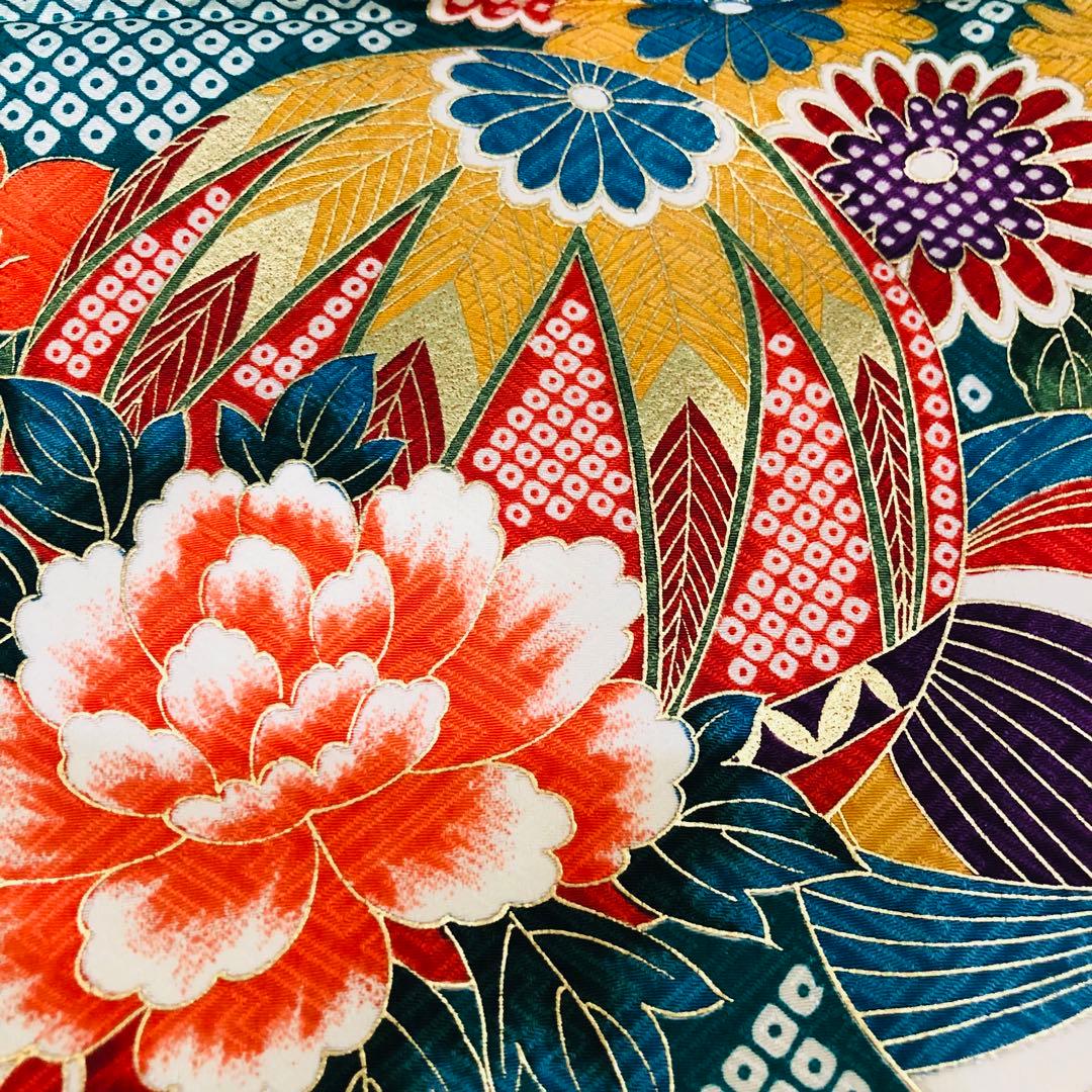 七五三豪華7歳フルセット‼️可愛い鹿の子柄⭐︎手毬花々金糸刺繍金彩煌びやか逸品