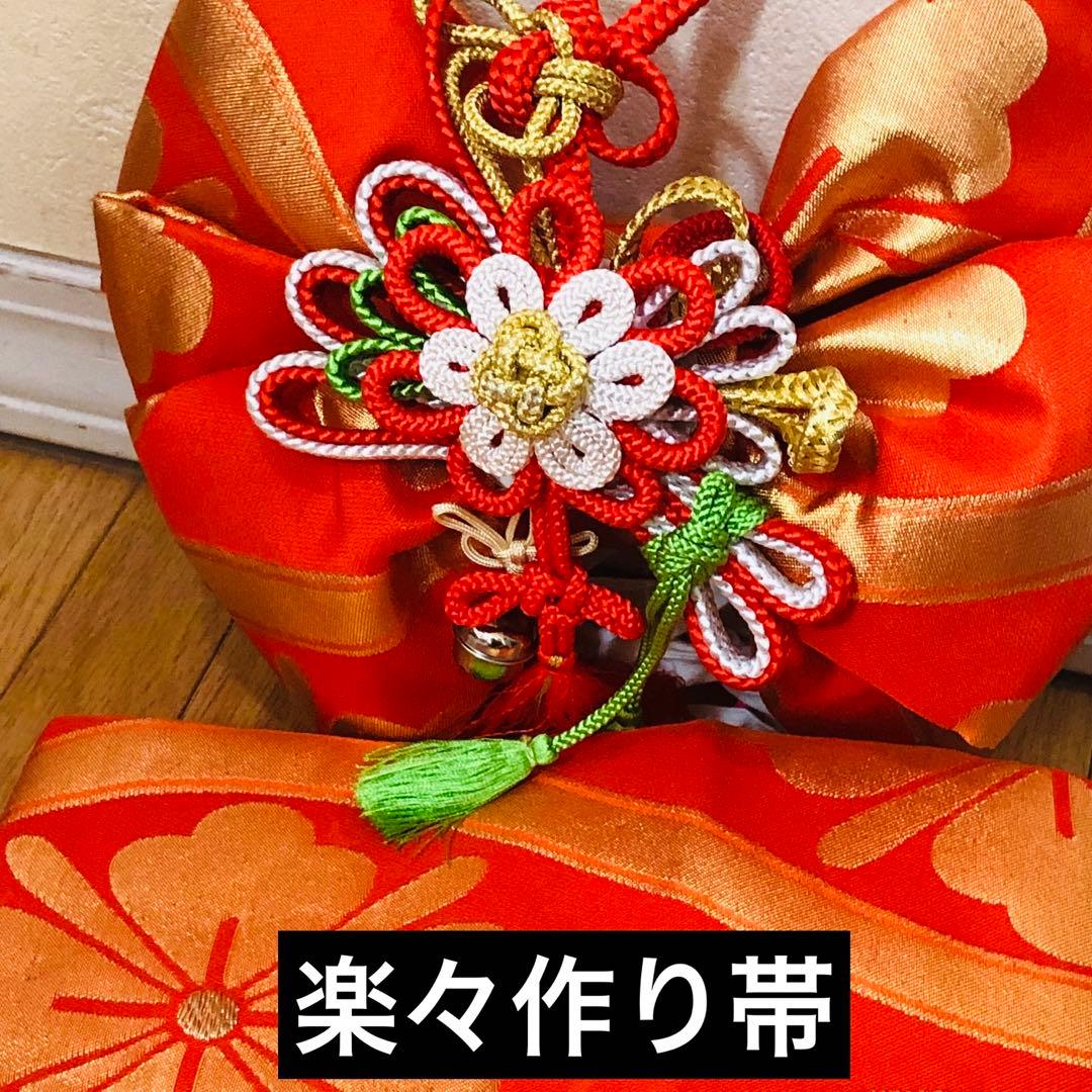 七五三豪華7歳フルセット‼️可愛い鹿の子柄⭐︎手毬花々金糸刺繍金彩煌びやか逸品