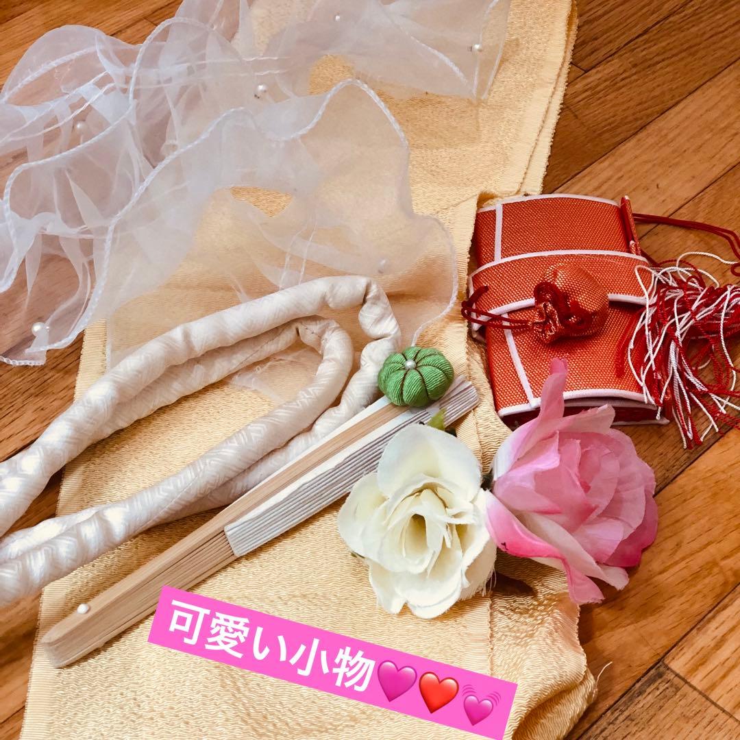 七五三豪華7歳フルセット‼️可愛い鹿の子柄⭐︎手毬花々金糸刺繍金彩煌びやか逸品