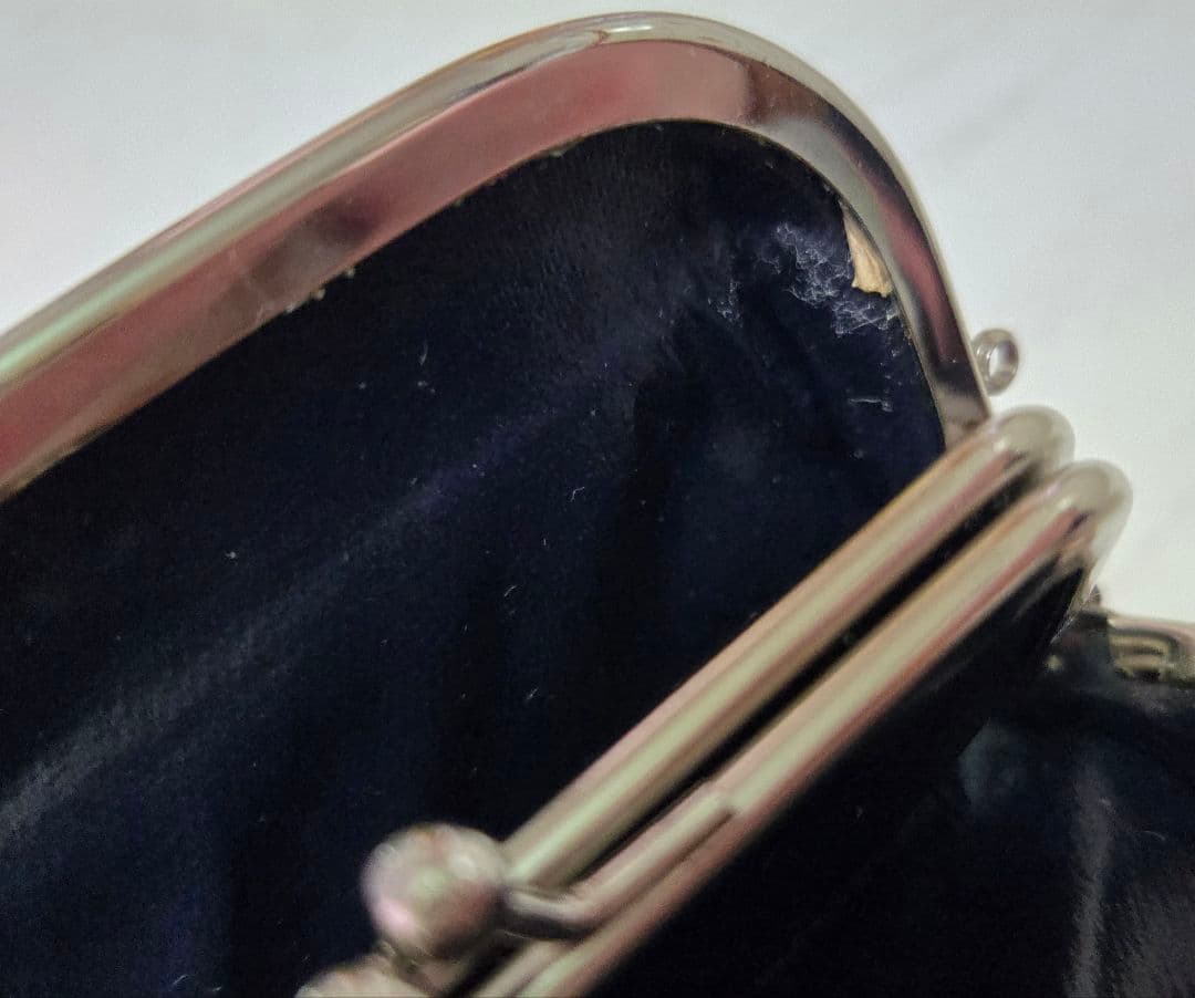 クロコダイル がま口 多機能 財布 レッド赤系　 小銭入れケース