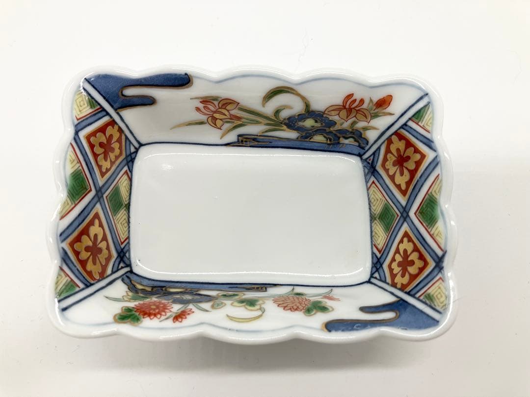 【有田焼 其泉窯】古伊万里様式 千代口 小皿 箸置き セット 色絵 和食器