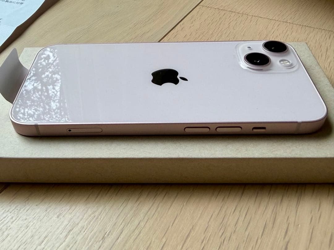 本体新品バッテリー100% iPhone13 256GB ピンク 補償30年まで