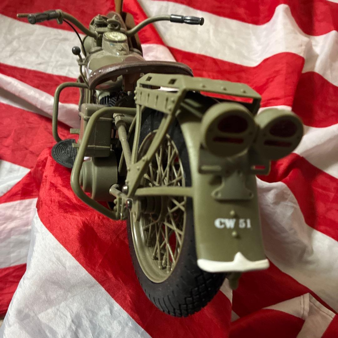 ハズブロ製1/6ハーレー・ダビッドソンWLA45&アメリカ陸軍伝令兵(訳あり品)