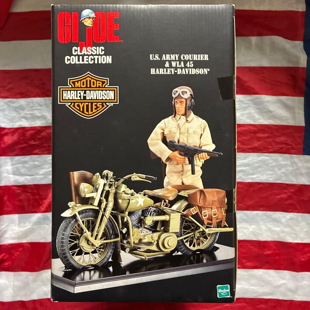 ハズブロ製1/6ハーレー・ダビッドソンWLA45&アメリカ陸軍伝令兵(訳あり品)