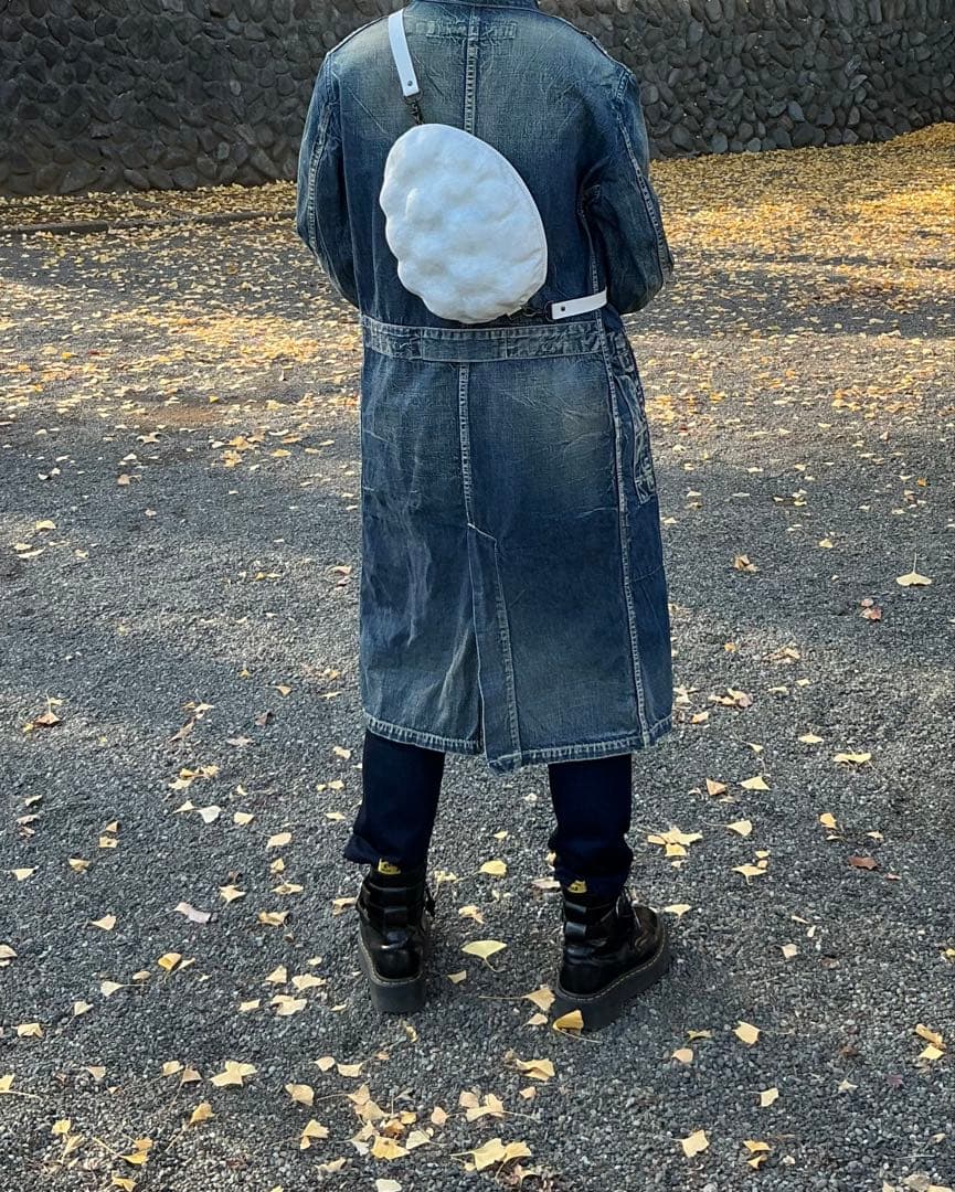 一点もの　雲のバッグ　ラピュタ　ナウシカ　ジブリ　アートバッグ　革　作家もの