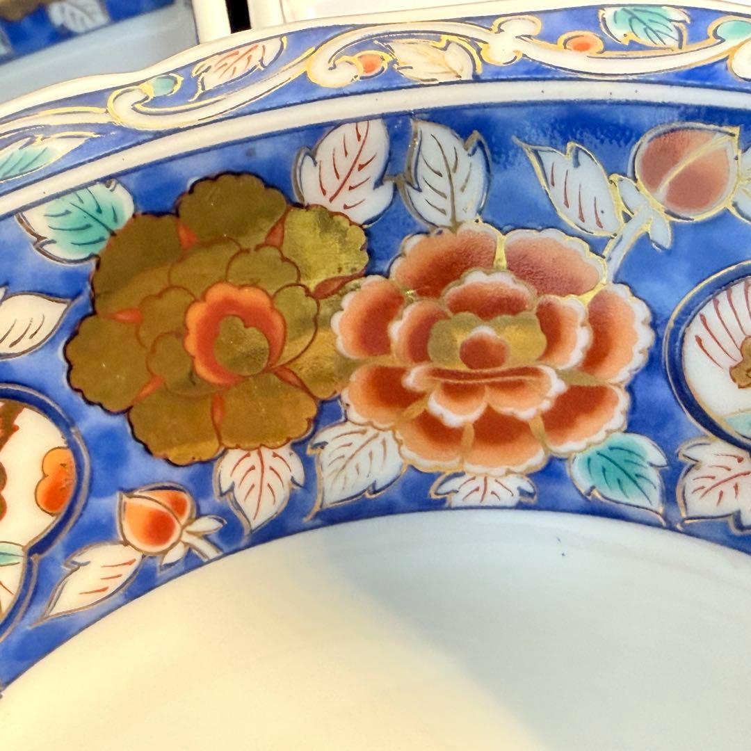 昭和レトロ 第一陶器 白峯窯 金彩牡丹 回転オードブルセット 未使用 蓋付鉢