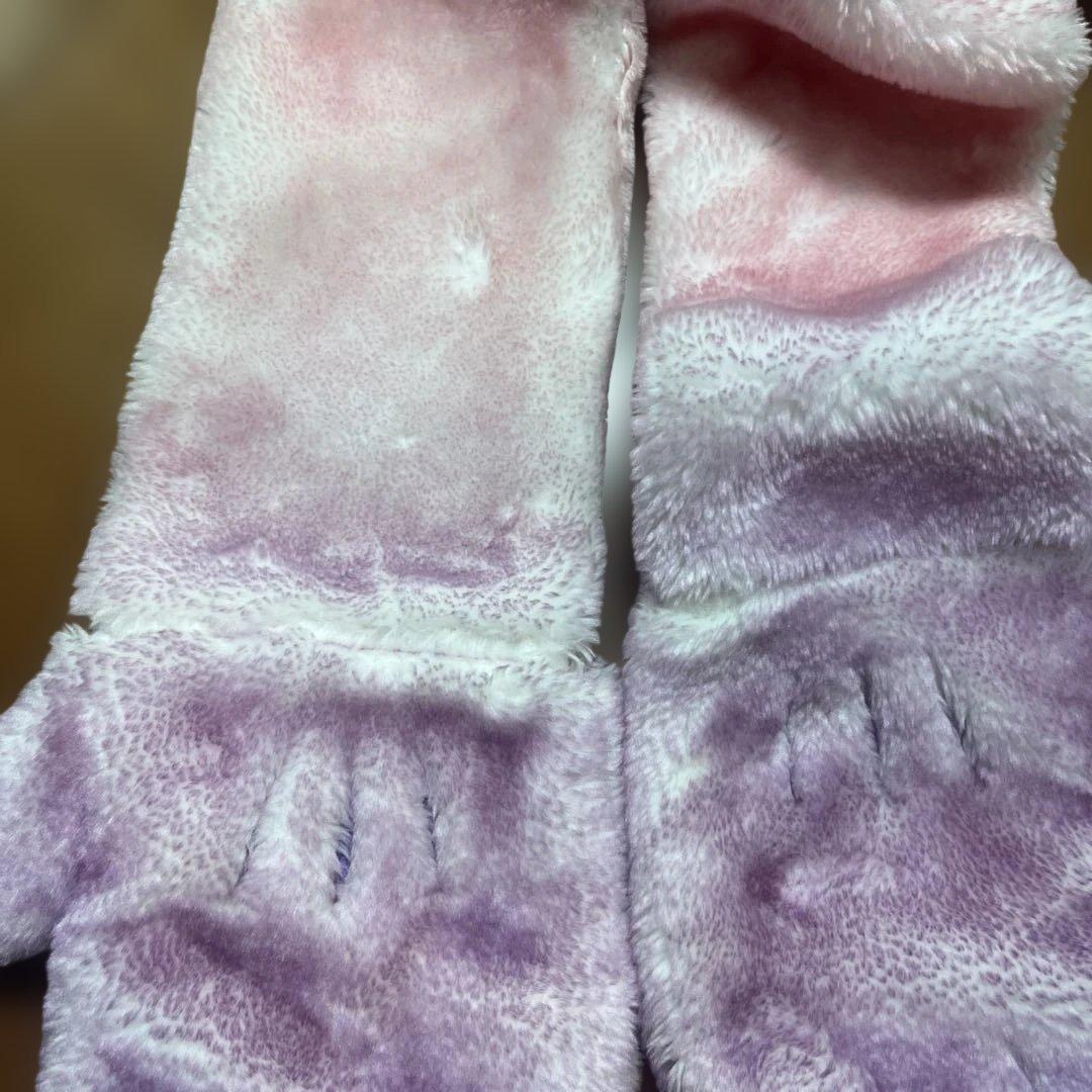 ファンキャップ　マフラー　ミニー　ピンク