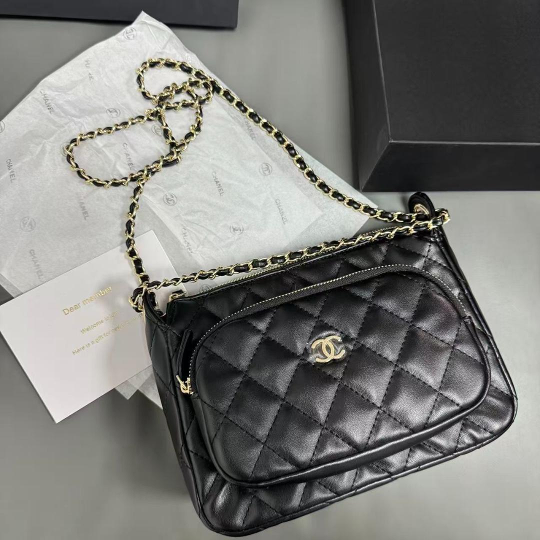 ✨VIP限定✨ ブラックレザー ショルダーバッグdq