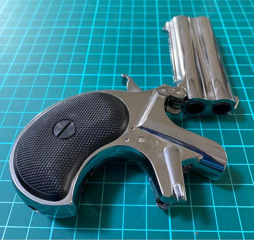 マルシン ガスガン デリンジャー ハンドガン ミリタリー シルバー 銃 2丁