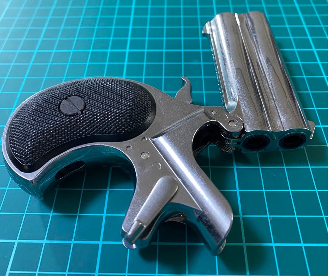 マルシン ガスガン デリンジャー ハンドガン ミリタリー シルバー 銃 2丁