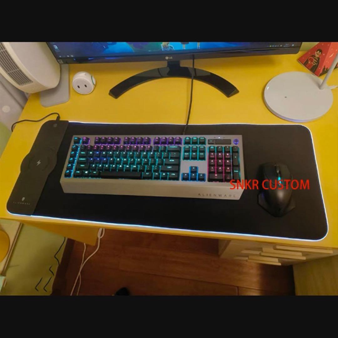 Alienware RGB15W無線充電 マウスパッド  ゲーミングマウスパッド