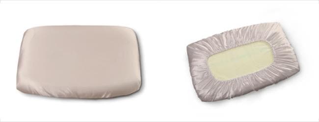 シルク100％ 枕カバー Tempur テンピュール31cm×50cmシャンパン